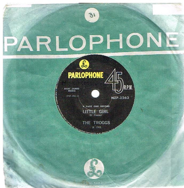 The Troggs : Little Girl (7", Single)