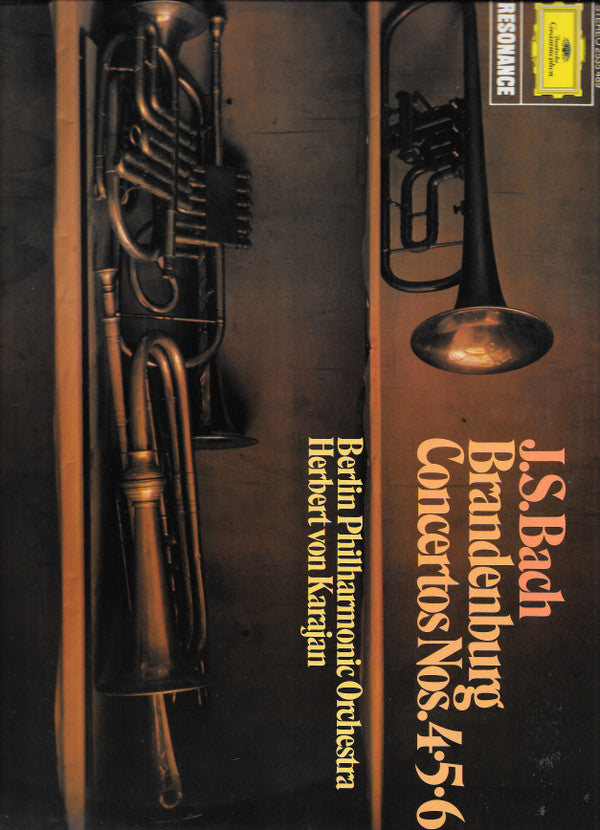 Johann Sebastian Bach, Herbert Von Karajan, Berliner Philharmoniker : Brandenburg Concertos Nos. 4.5.6 (LP)