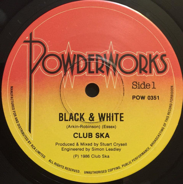Club Ska : Black & White (7", Single)