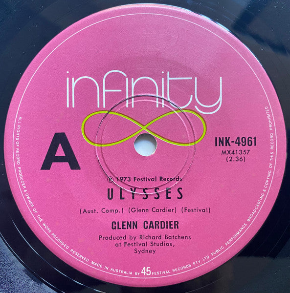 Glenn Cardier : Ulysses (7", Single)