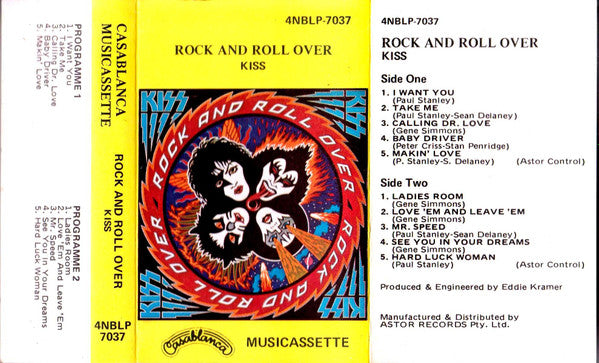 Kiss : Rock And Roll Over (Cass, Album)