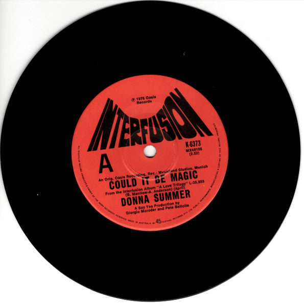 Donna Summer : Could It Be Magic (7", Single)