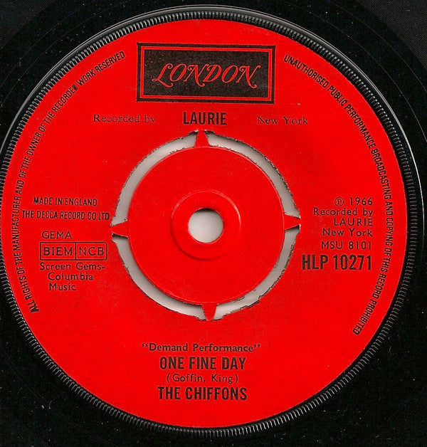 The Chiffons : One Fine Day / Sweet Talking Guy (7", Single, RE)