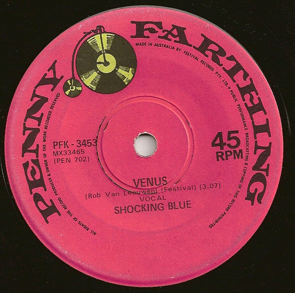 Shocking Blue : Venus / Hot Sand (7", Single)