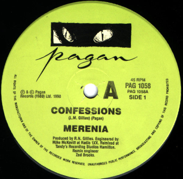 Merenia Gillies : Confessions (7", Single)