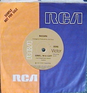 Baccara : Sorry, I'm A Lady (7", Single)