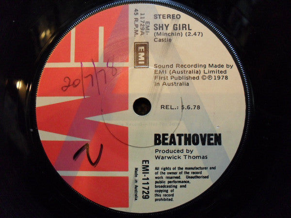 Beathoven (11) : Shy Girl (7", Single, Promo)