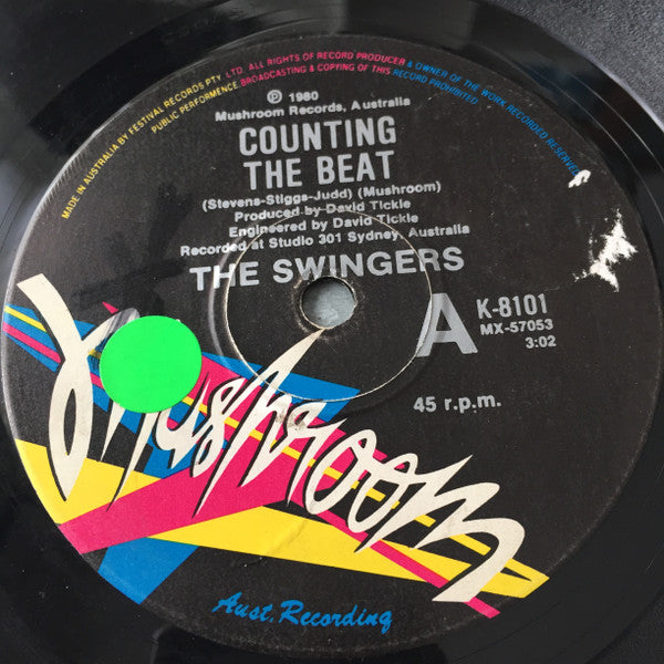 The Swingers : Counting The Beat (7", Single)