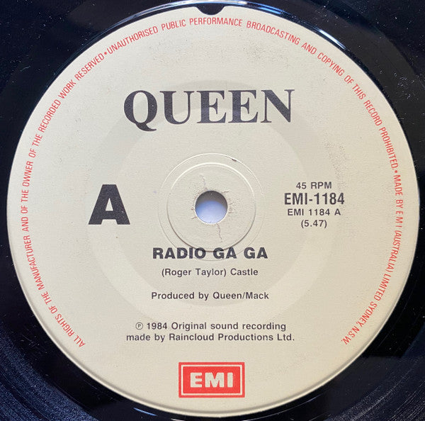 Queen : Radio Ga Ga (7", Single, Gen)