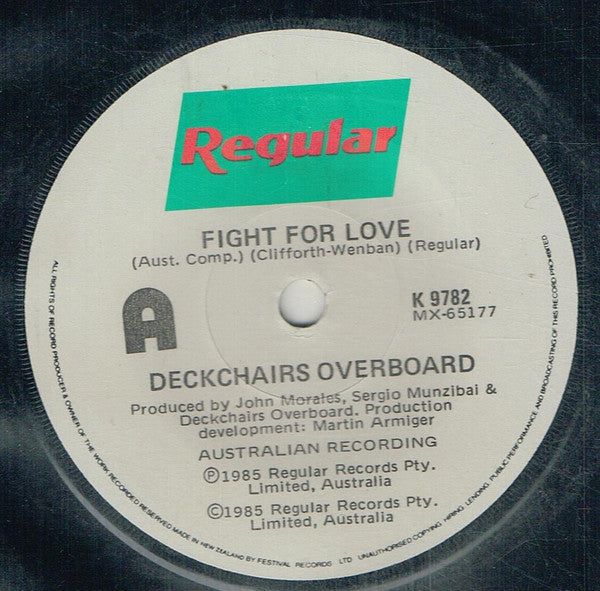 Deckchairs Overboard : Fight For Love (7", Single)
