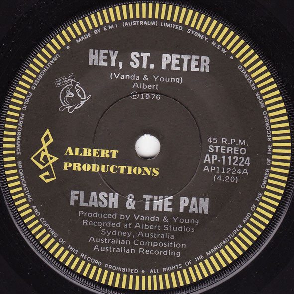 Flash & The Pan : Hey, St. Peter (7", Single)