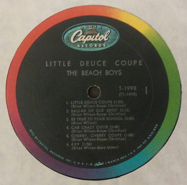 The Beach Boys : Little Deuce Coupe (LP, Album, Mono, Pit)