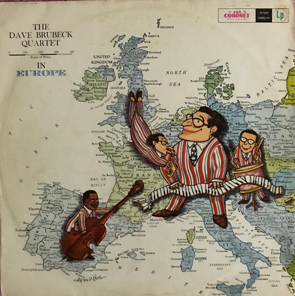 The Dave Brubeck Quartet : The Dave Brubeck Quartet In Europe (LP, Album, Mono)