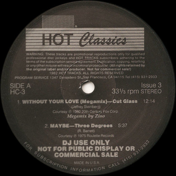 Various : Hot Classics, Issue 3 (12", EP, Comp, Promo)