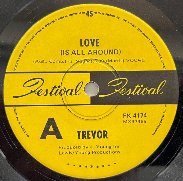 Trevor Spry : Love (Is All Around) (7", Single)