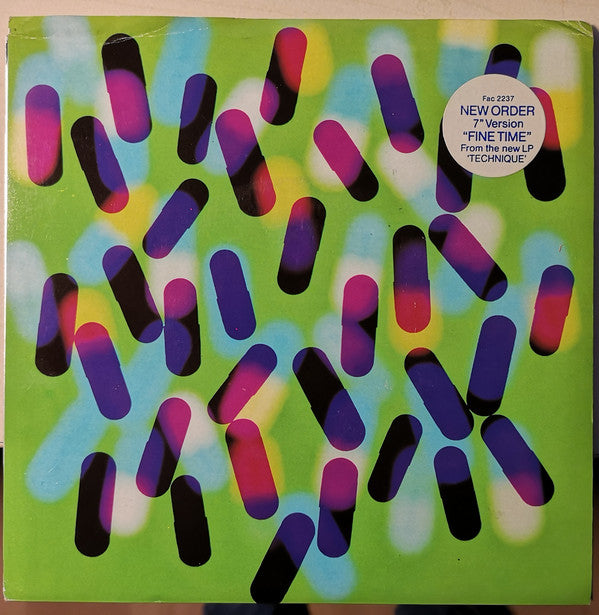 New Order : Fine Time (7", Single, Promo)