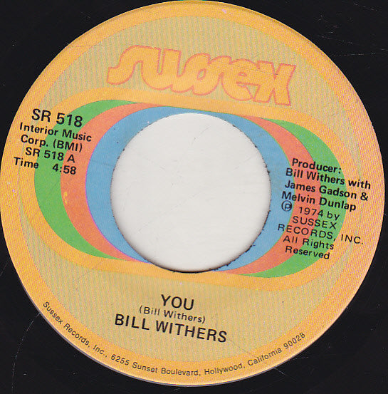 Bill Withers : You / Stories (7", Single)