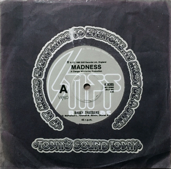 Madness : Baggy Trousers / The Business (7", Single)