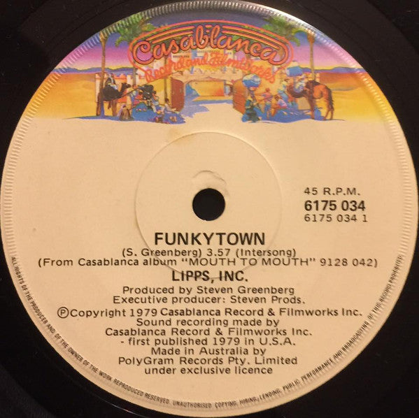 Lipps, Inc. : Funkytown (7", Single)