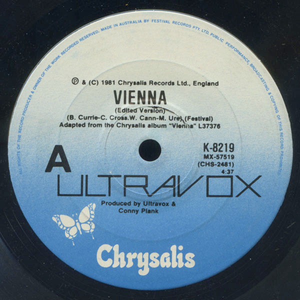 Ultravox : Vienna (7", Single)