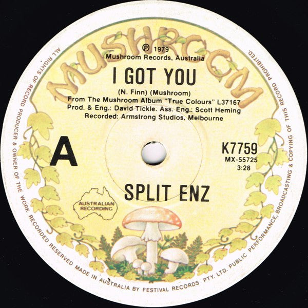 Split Enz : I Got You (7", Single)