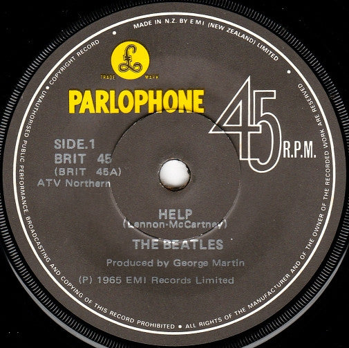 The Beatles : Help (7", RE)