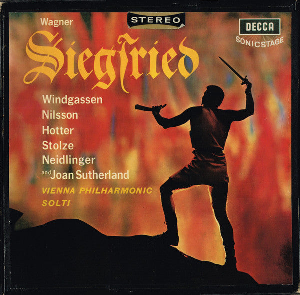 Richard Wagner / Wolfgang Windgassen / Birgit Nilsson / Hans Hotter / Gerhard Stolze / Gustav Neidlinger And Joan Sutherland / Wiener Philharmoniker / Georg Solti : Siegfried (5xLP, Album + Box)