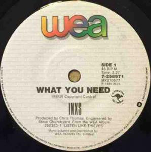 INXS : What You Need (7", Single)