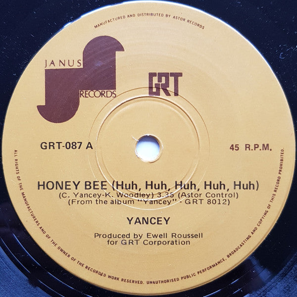 Celia Yancey : Honey Bee (Huh, Huh, Huh, Huh, Huh) (7", Single)