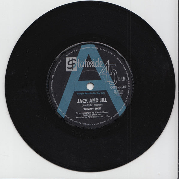 Tommy Roe : Jack And Jill / Tip Toe Tina (7", Single, Promo)