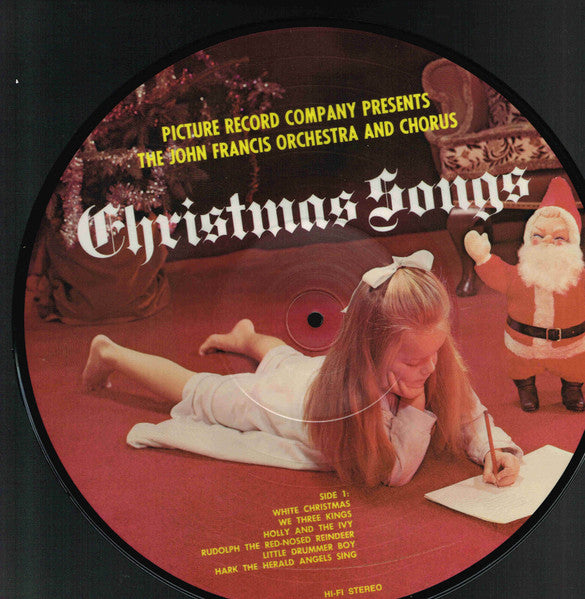 John Francis Orchestra And Chorus : Christmas Songs (LP, Album, Pic)