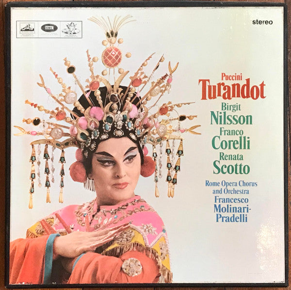 Giacomo Puccini, Birgit Nilsson, Franco Corelli, Renata Scotto, Coro Del Teatro Dell'Opera Di Roma And Orchestra Del Teatro Dell'Opera Di Roma, Francesco Molinari-Pradelli : Turandot (LP, S/Sided, Etch + LP + LP + Box)