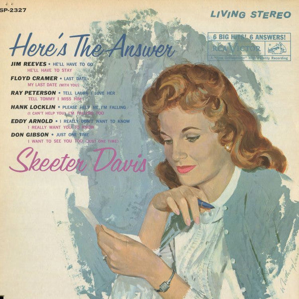 Skeeter Davis : Here's The Answer (LP, Album, RE)