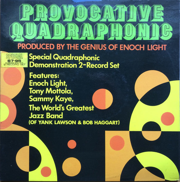 Enoch Light, Tony Mottola, Sammy Kaye, The World's Greatest Jazz Band : Provocative Quadraphonic LP (2xLP, Comp, Quad)