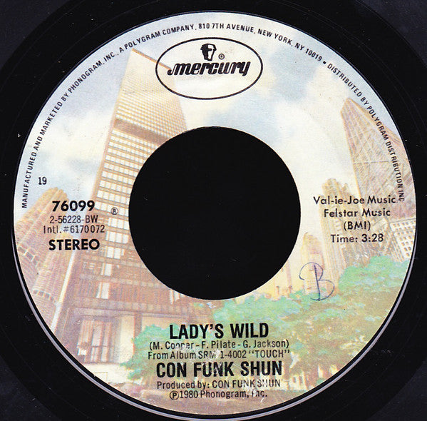 Con Funk Shun : Lady's Wild / Pride And Glory (7")
