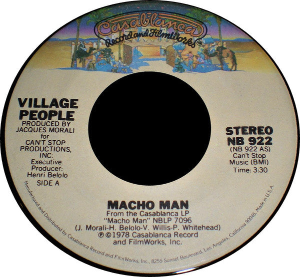 Village People : Macho Man (7", Single, Spe)
