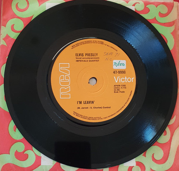 Elvis Presley : I'm Leavin' (7", Single)