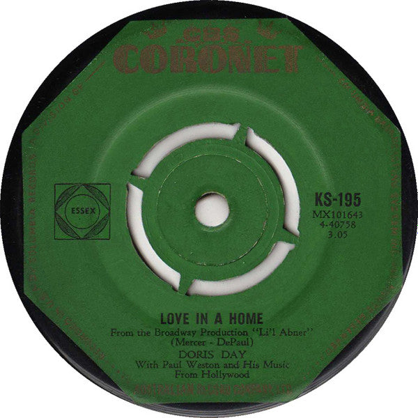 Doris Day : Love In A Home (7", Single)