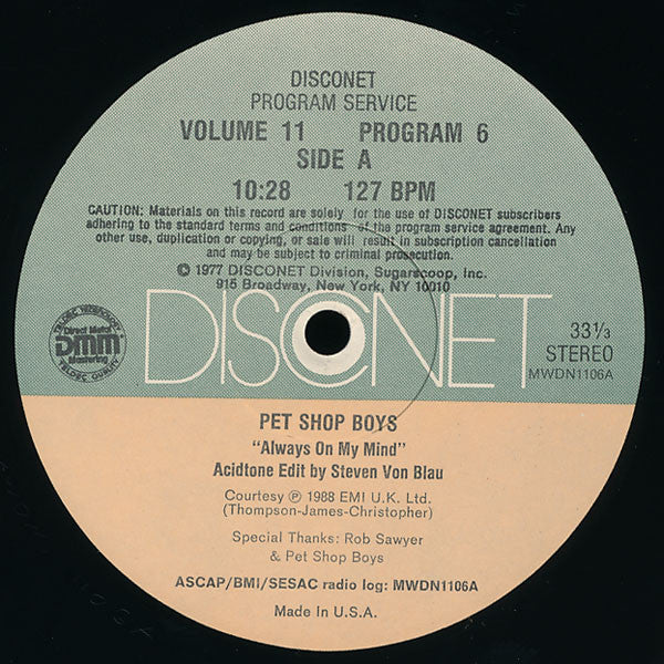 Various : Volume 11 Program 6 (2x12", P/Mixed)