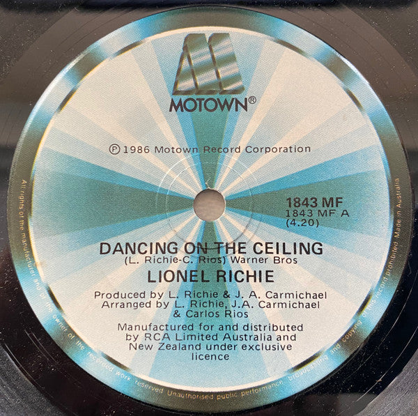 Lionel Richie : Dancing On The Ceiling (7", Single, Gen)