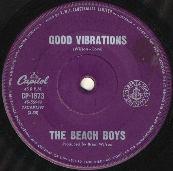 The Beach Boys : Good Vibrations (7", Single)