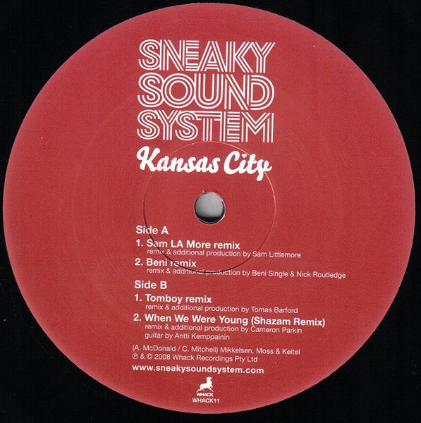 Sneaky Sound System : Kansas City (12")