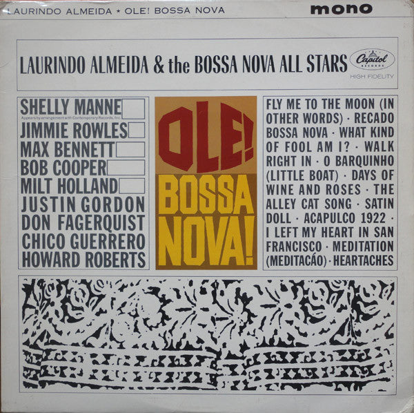 Laurindo Almeida & The Bossa Nova Allstars : Ole! Bossa Nova! (LP, Album, Mono)