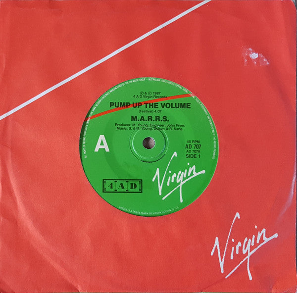 M|A|R|R|S : Pump Up The Volume (7")