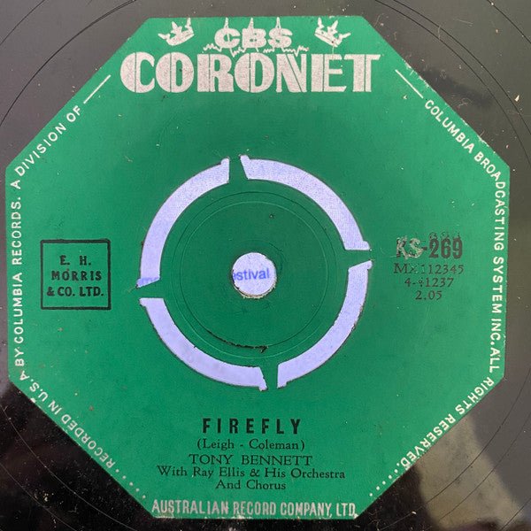 Tony Bennett : Firefly / The Night That Heaven Fell (7", Single)
