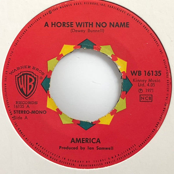 America (2) : A Horse With No Name (7", Single)