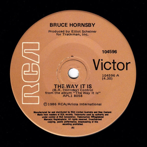 Bruce Hornsby : The Way It Is (7", Single)