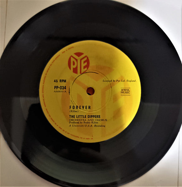 The Little Dippers : Forever / Two By Four (7", Single, Yel)