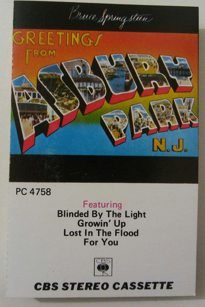 Bruce Springsteen : Greetings From Asbury Park, N.J. (Cass, Album)