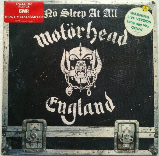 Motörhead : Nö Sleep At All (LP, Album + LP, Comp)